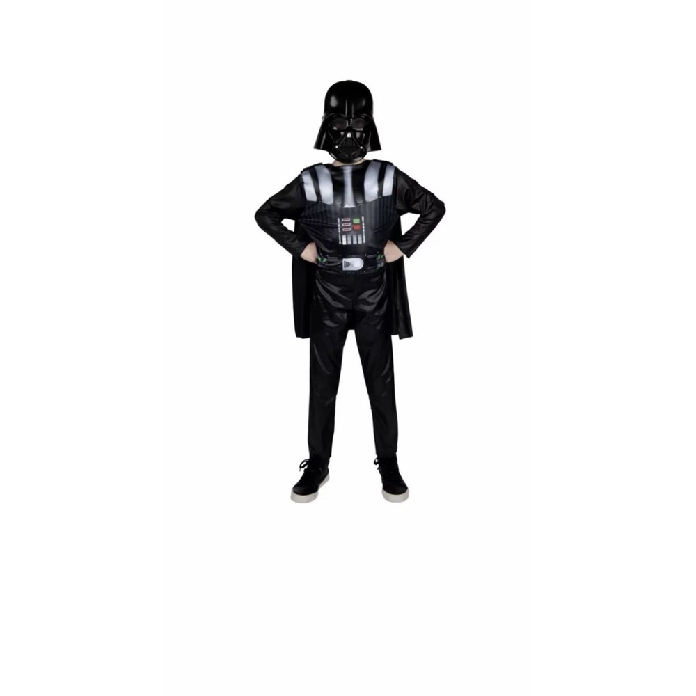 Star Wars Kids' Darth Vader Halloween Costume Apparel Set Black Small 6/7